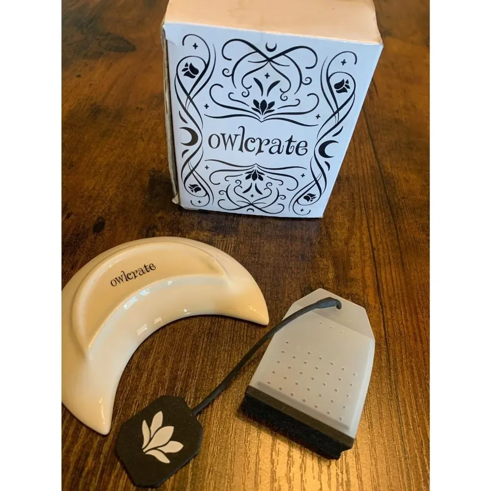 OwlCrate Moon Tea Bag Holder & Silicone Tea Infuser Celestial Cottagecore